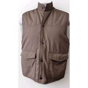 Vintage Sportsman Rugged Wear Reversible Vest Insulated Flannel Mens Size Medium